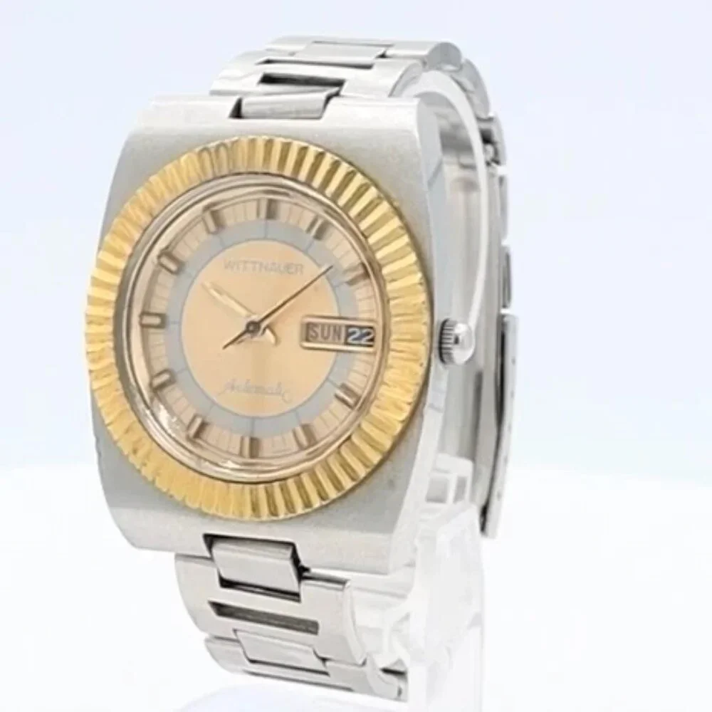 Vintage Wittnauer 1004-W100 Fluted Super Sport Men's Automatic Wristwatch 850N
